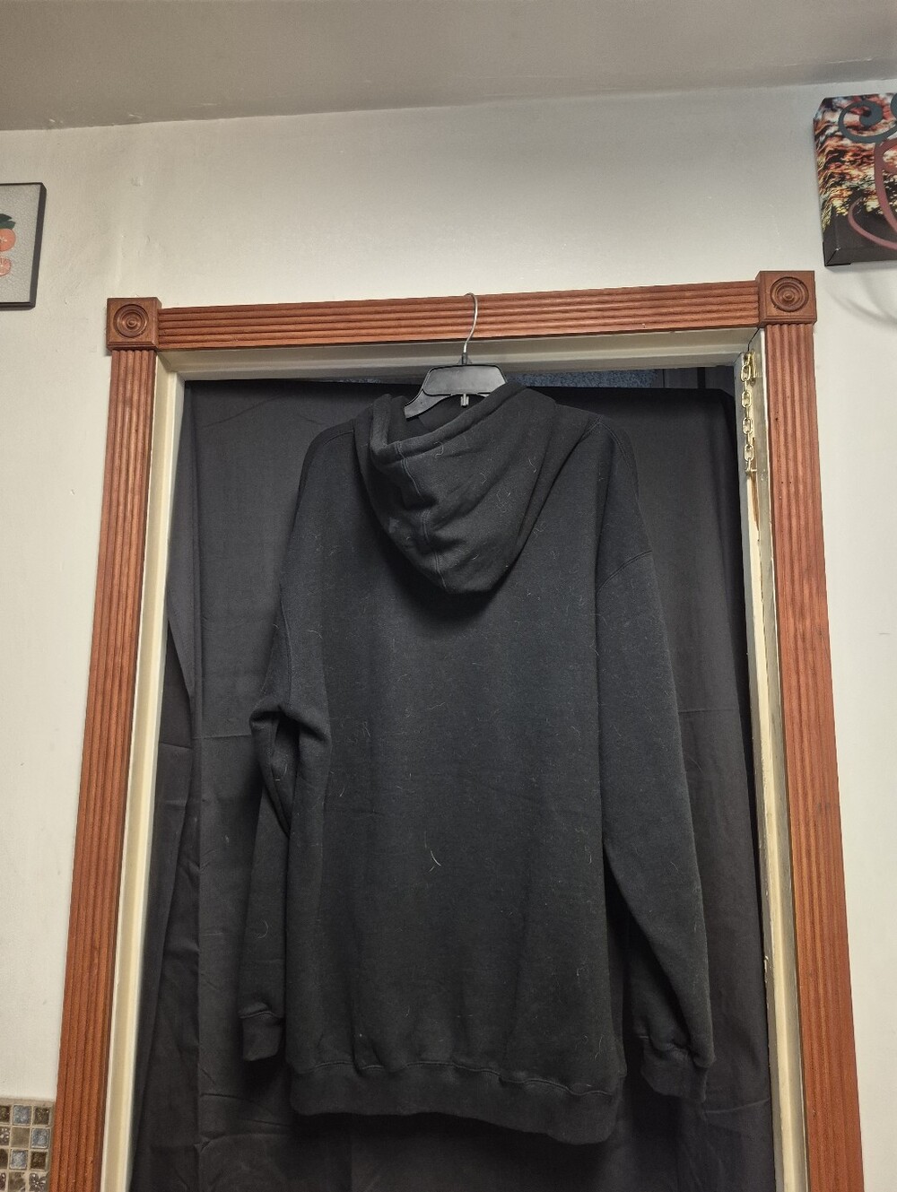O'Neill Black Pullover Hoodie with Red Logo - Picture 6 of 10